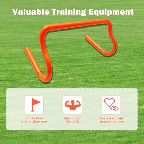 Agility Hurdles Detachable Speed Hurdles Spliced Agility Training Equipment for Soccer, Basketball and Track Drills - size: 9"