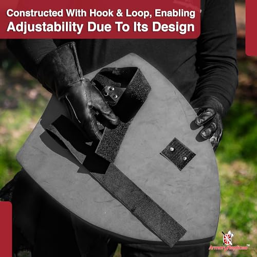 Armory Replicas™ - Throes of Battle Customizable Foam Medieval Shield - Superior LARP Costume Gear - style: Grey Throes