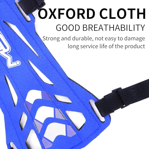 11.2in Long/6.7in Short Armguard Professional Competition Archery Bow Range with 4-Strap/2-Strap Buckles Shooting Practice Guard Nylon Carbon Forearm Protector Arm Guard - size: Blue Shorts
