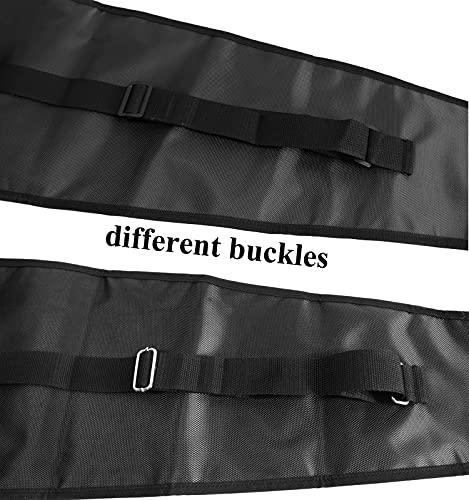 LEONARK Fencing Sword Sling Shoulder Bag for Foil Epee and Saber - Hema Longsword Bag Cover Case for Fencing Weapons - style: Dual Sword Bag-black
