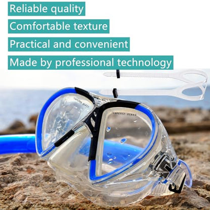 2 PCS Universal Dive Mask Strap Replacement Silicone Strap for Diving Swimming Snorkeling, Black, White