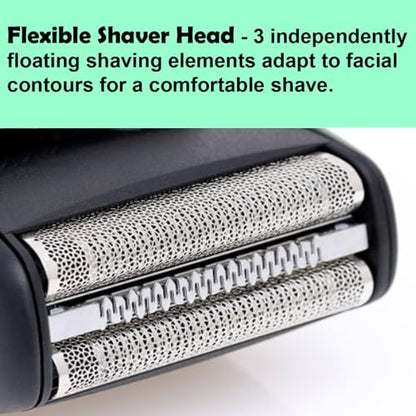 52B Series 5 Replacement Head for Braun Electric Shaver (2 Count) - size: 2 Count