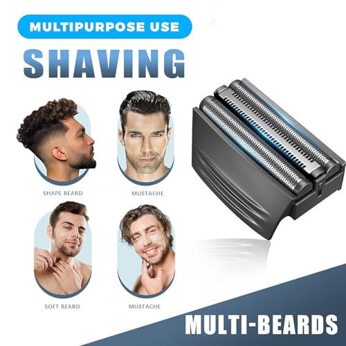 Shaver Replacment Heads,Shaver Replacment Foil Compatible with Remington - color: Black