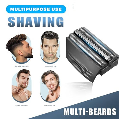 Shaver Replacment Heads,Shaver Replacment Foil Compatible with Remington - color: Black