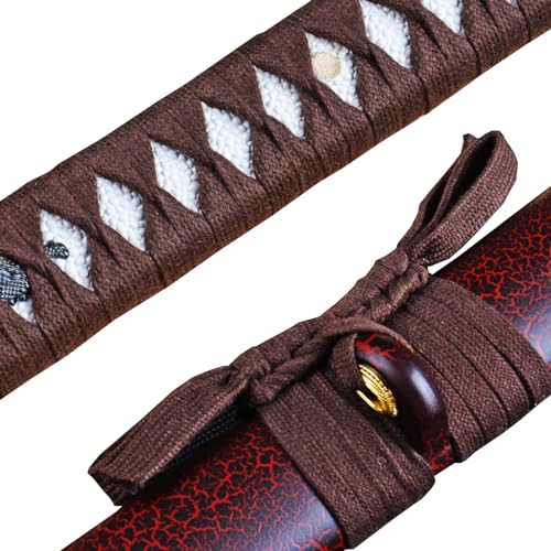 4.4 Yard Cotton Ito Tsukamaki Sageo Handle Wrapping Cord Scabbard Rope for Japanese Sword Katana Wakizashi Tanto - color: dark brown