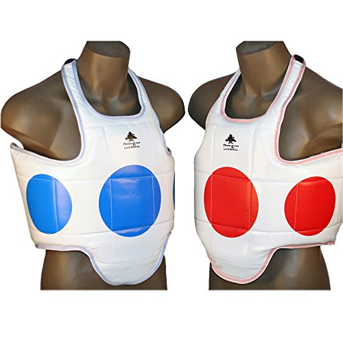 Pine Tree Sang Moo Sa Martial Arts, Taekwondo, Reversible Chest Guard Dot - size: 3 - Adult Medium