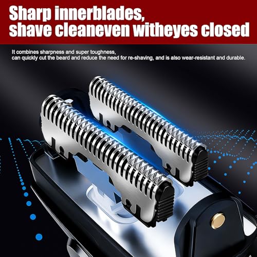 WES9032P Replacement Outer Foil and Inner Blade Set,Compatible with Panasonic ARC5 5-Blade Shavers ES-LV97-K,ES-LV67-K,ES-LV95-S,For men's shaving（2Packs） - color: grey