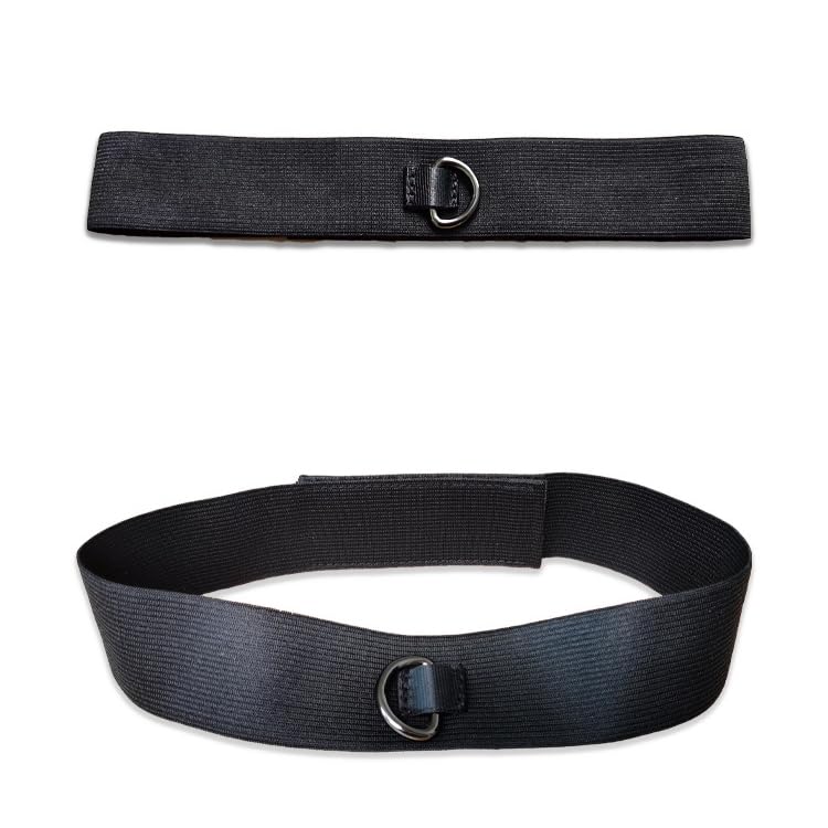 2 Pack Boxing Reflex Ball Headband Replacement with D-Ring Elastic Head Band for Boxing Reflex Ball Headband Boxing Training Ball Headbands Reaction Punching Speed Ball Head Band