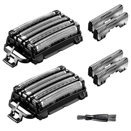 2Pack Replacement Blades and Foil Compatible with Panasonic ARC5 5-Blade Shavers, Compatible with WES9032P ES9032 ES9034 ES9036 ES9038, Fits Models ES-LV61, ES-LV65, ES-LV67, ES-LV95 1Cleaning Brush - color: Black-2