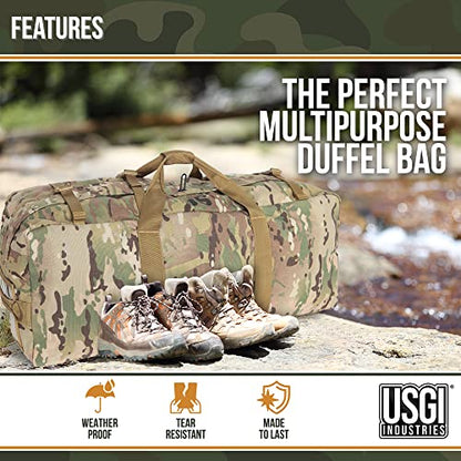 USGI Industries Military Style Deployment Duffel Bag for Camping, Hiking & Travel - color: OCP