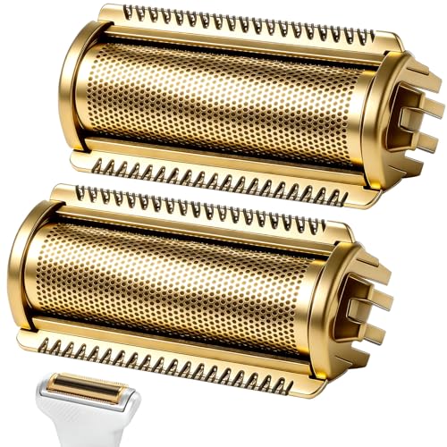 2 Pack Replacement Foil Blade Compatible with MANSCAPED The Lawn Mower - color: Gold