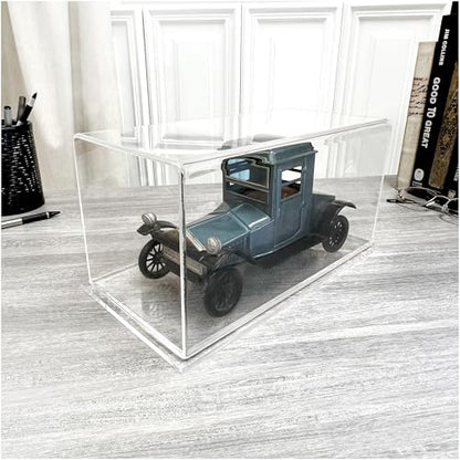 Plymor Clear Acrylic Display Case with Clear Base, 10" x 5" x 5" - color: Clear Base