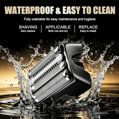 2-Pack Foil Head Compatible with Manscaped Chairman PRO - color: 2 Pcs