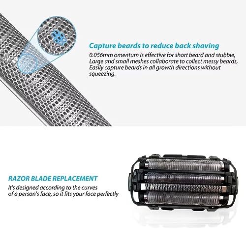 WES9025PC Replacement Shaver Outer Foil/Inner Blade, ES-LA93/LA63 Fits for Panasonic ES-LA93, ES-LA93-KL8