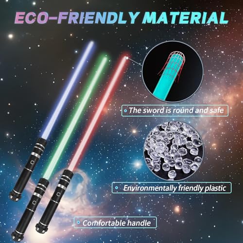 Beyondtrade Lightsabers Toy 12 Colors Doubled-Blade Dueling Swords, 2 in 1 Light Sabers with FX Sound for Kids Birthday Gift Halloween Cosplay Christmas Party Movie Fans Toys