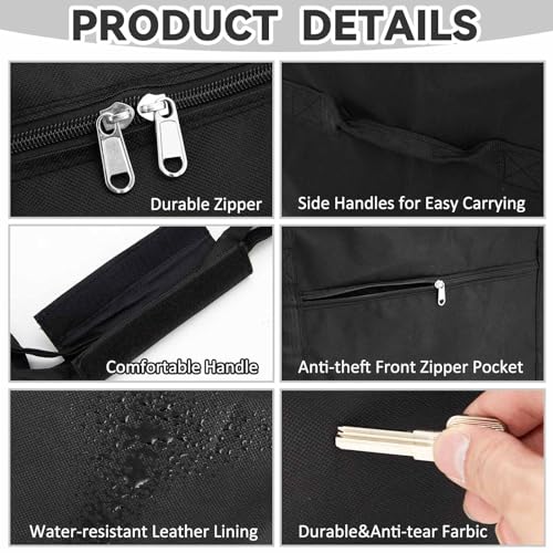 1 Pcs 96 x 8 x 8 Inch, 103 L Large Storage Duffle Bag Black - color: Black, size: 96 x 8 x 8 Inch, 103 L