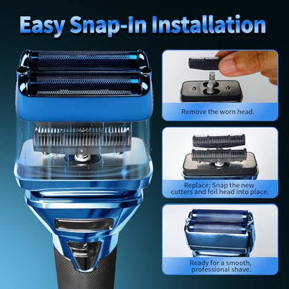 Double Replacement Foil for BaBylissPRO FXONE BlackFX Foil Stick Shaver - color: Blue
