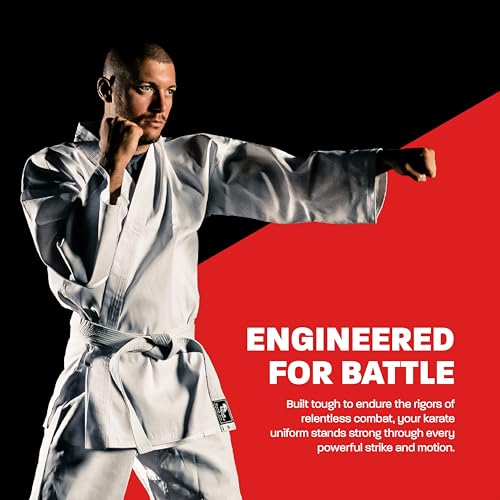 Hawk Sports Karate Uniform for Kids & Adults Lightweight Student Karate Gi Martial Arts Uniform with Belt - size: 00