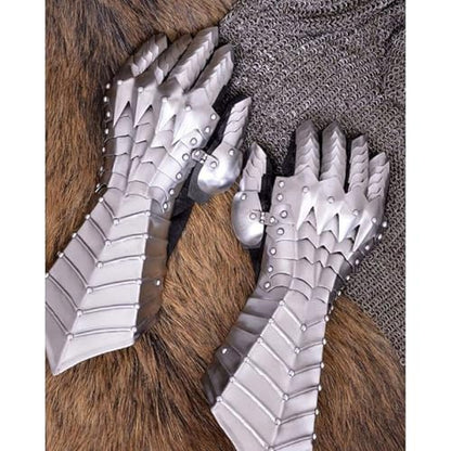 WARRIORPOINT Medieval Nazgul Fantasy Gauntlets SCA Armor Gauntlets Gloves Iron With Exp Shipping
