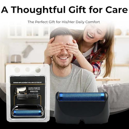 2-Pack Replacement Head Foil for BaBylissPRO UV Single Foil shaver - color: Single-Black