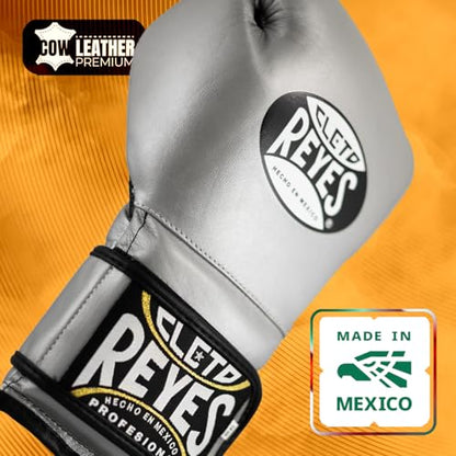 CLETO REYES Training Boxing Gloves with Hook and Loop Closure for Sparring and Heavy Punching Bags, Men and Women, MMA, Kickboxing, Muay Thai - color: Black, size: 14oz.