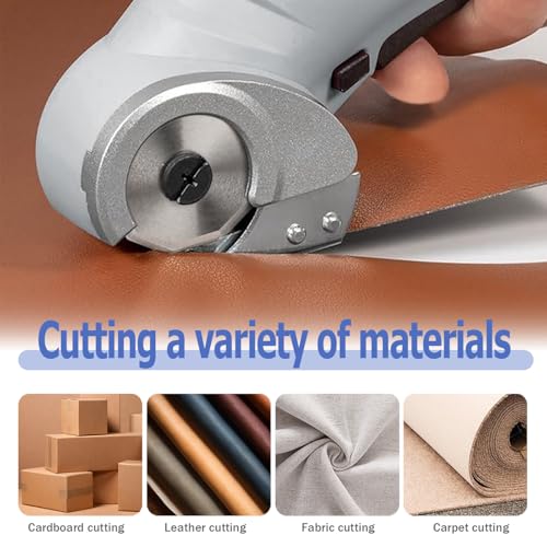 Mesee 3PCS Rotary Cutter Replacement Blades Cordless Electric Scissors Cutting Blades Cardboard Rotary Cutter Blade Refill for Leather Fabric Package Carpet Plastic Box Cutting