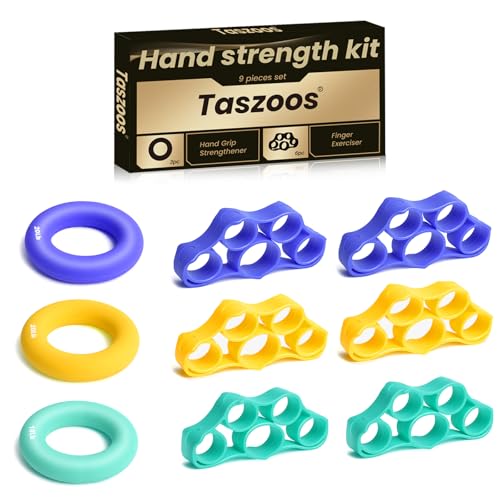 Grip Strength Trainer Kit Forearm Strengthener & Finger Exerciser