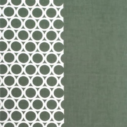 染の安坊 Anbo Tenugui Hand Towel, Half Small Circle (Grayish Green), 100% Cotton, Made in Japan, 13.8 x 39.4 inches - color: Grayish Green