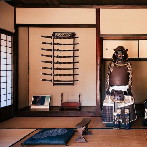 Katana Sword Rack Wall Mount, Hanging Stands for Sword Display,8 Tier - size: 8 Tier