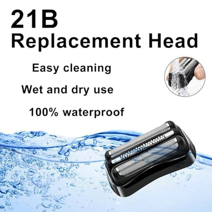 21B Series 3 Electric Shaver Replacement Head Compatible with Braun(2-Pack)