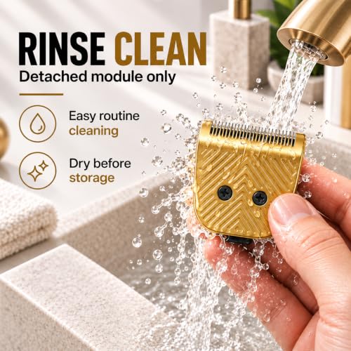 2 Pack Trimmer Replacement Blades compatible with Manscaped Lawn Mower 5.0 - color: 2 packs Gold Blade