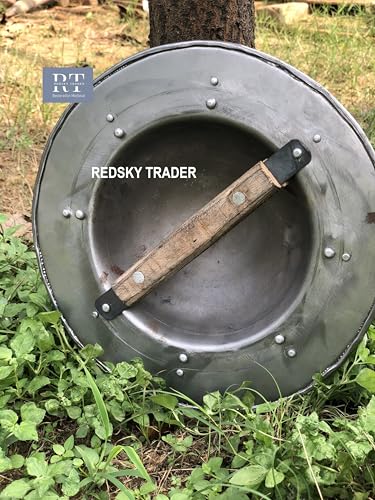 Medieval Archers Combat Buckler Shield Steel, 11 x 11 inches, Round, Target Archery, Shield for Roleplay and Cosplay Armor Shield