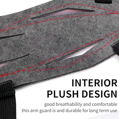 11.2in Long/6.7in Short Armguard Professional Competition Archery Bow Range with 4-Strap/2-Strap Buckles Shooting Practice Guard Nylon Carbon Forearm Protector Arm Guard - size: Red Long