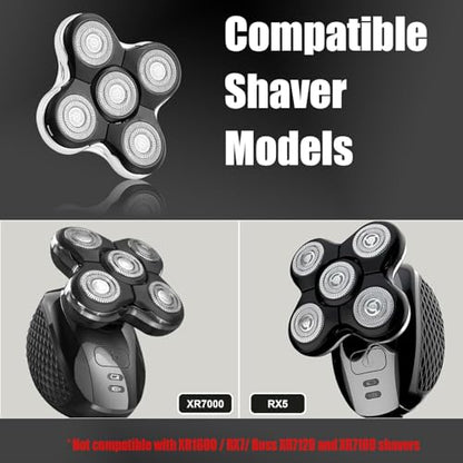 Replacement Heads Compatible with Remington Balder Pro XR7000 XR1500 XR1501 - color: Heads/1pc