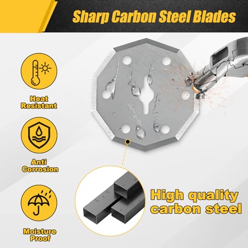 2 Pack Replacement Rotary Blades Fit for SnapFresh 4V Electric Scissor, Fanttik C8 Nano 3.7V Cordless Electric Scissor,Power Rotary Cutter Blades for Cloth, Cardboard, Leather, Carpet