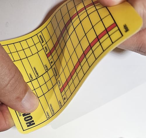 WRITEonCARDS Rewriteable Referee Cards for Soccer, Red and Yellow Standard Set Cards