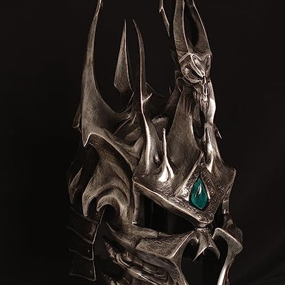 Sword fort The Devil Knight Wearable Helmet Helm frostmourne Real Metal-Anime Replica Game Props, Lich King Arthas Helmet