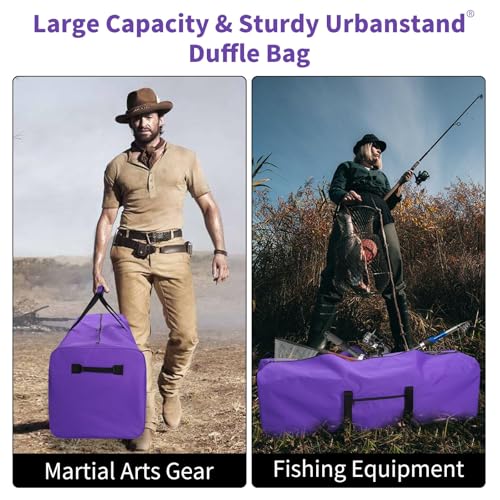 Urbanstand 52 inch Foldable Duffel Lock Zipper Travel Camp, Purple - color: Purple, size: 52 Inch