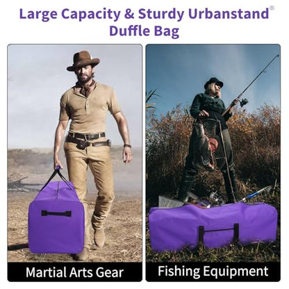 Urbanstand 52 inch Foldable Duffel Lock Zipper Travel Camp, Purple - color: Purple, size: 52 Inch