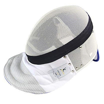 LEONARK Fencing Foil Mask Fencing Helmet CE 350N Certified National Grade Masque - Fencing Protective Gear - color: White, size: Small