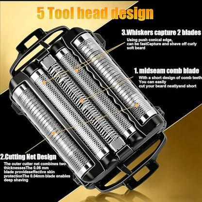 Head Shavers for Panasonic ARC5 5-Blade Replacement Blades and Foil - color: ES9032-1 Pack