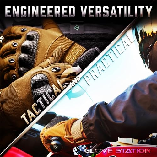 Glove Station Hard Knuckle Utility Gloves, Touchscreen, THKFF, Tan, 2XL - color: Tan - Hard Knuckle, size: XX-Large