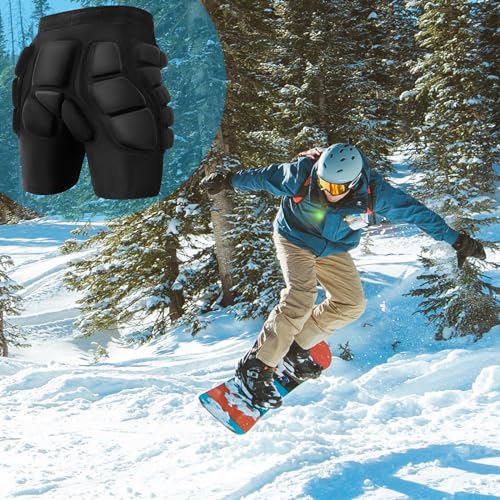 3D Hip Protection EVA Butt Pads Protective Padded Shorts - Crash Pad for Skiing Skating Snowboarding Skateboarding - size: XX-Large