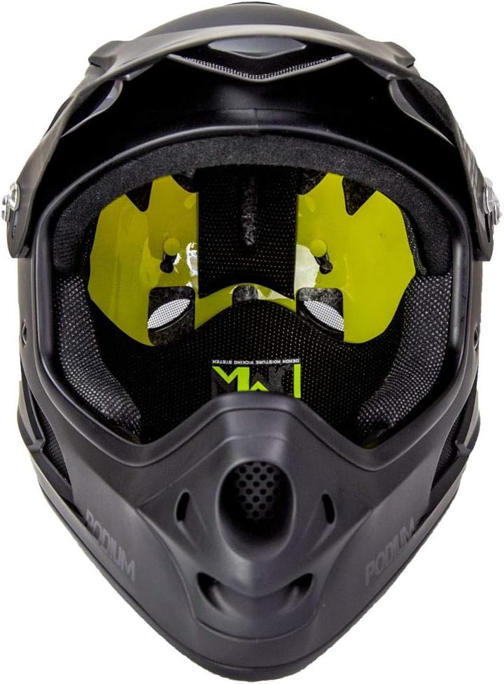DEMON UNITED Podium Full Face Mountain Bike Helmet Black Includes MIPS Technology