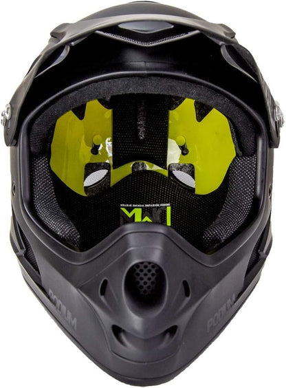 DEMON UNITED Podium Full Face Mountain Bike Helmet Black Includes MIPS Technology