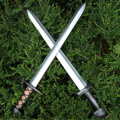 2 PCS 25 Inch Medieval Viking PU Foam Sword for Adults Costume Weapon Birthdays Gifts