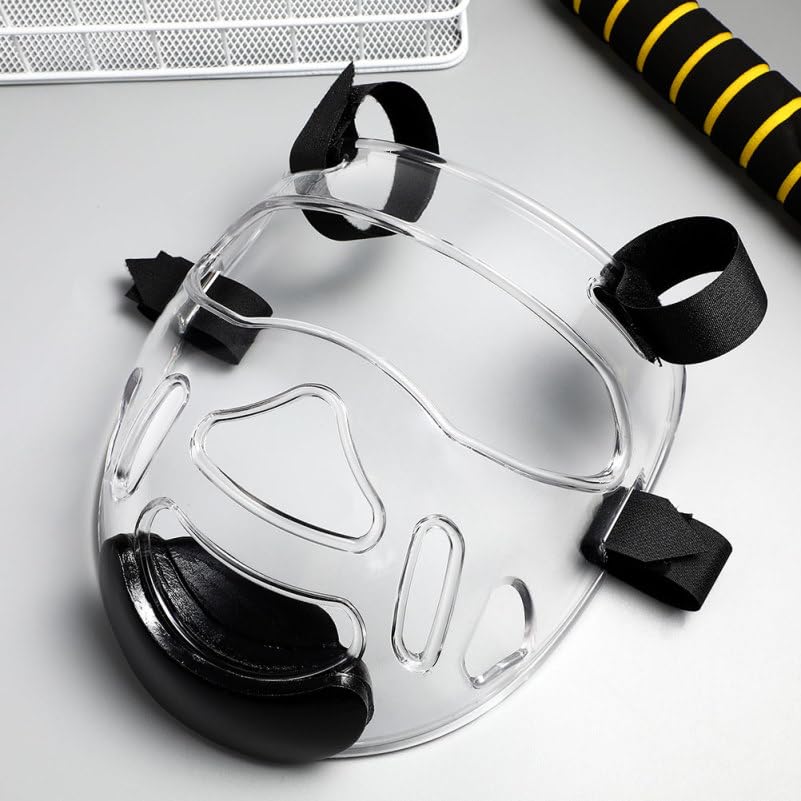 Toddmomy 2Pcs Detachable Face Protector Martial Art Headgear Sports Face Guard Sparring Protective Gear for Taekwondo Karate Training