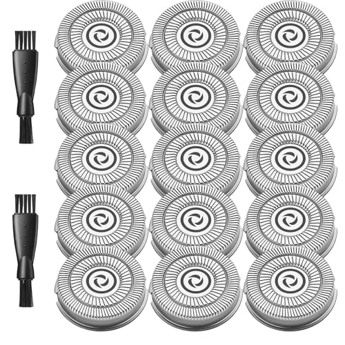 15PCS Brightup Electric Razor Replacement Blades for Brightup Shaver - size: 15 Pack