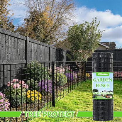 Black PVC Coated Welded Wire Fencing,2"x2" 16 Gauge,36inch H x 100ft L Garden Wire Fence Roll,2/3/4/5/6ft Tall x 50/100 ft Long Vinyl Coating Metal Wire Mesh for Yard,Farm,Dog,Vegetable Protection - color: Black, size: 2"x2" 36inx100ft