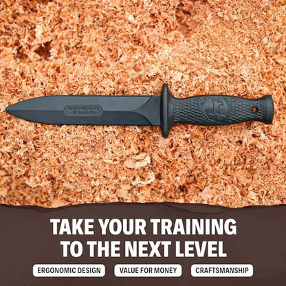 Condor Tool & Knife Training Kombat Rubber Dagger | Fake Knife with a Santoprene Handle | Fighting Knife | Rubber Training Knife | 6.97in Blade | 3.1oz